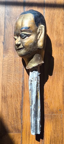 Tête bouddha peinte - tête, de