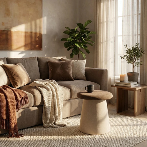 Table basse pouf design