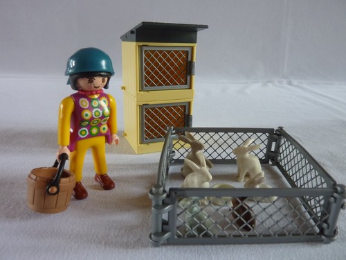 Playmobil clapier lapins - ,