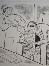 VERCORS Jean BRULLER (1902-1991) GRAVURE EAU FORTE ORIGINALE HOMMES COMPTES 1929