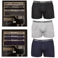 Enzo Hommes Caleçon Boxer Classique Coton Souple Multipack Slip Taille S-6XL