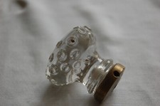 Ancienne poignée Ou bouton de porte tiroir , meuble verre ou cristal