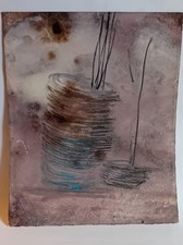 PEINTURE SUR PAPIER POTS