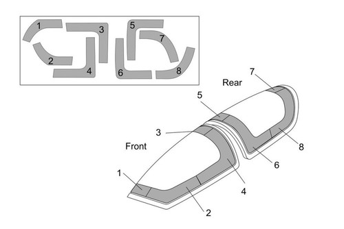 1000s glider canopy mask - dg-1000s,