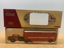 CORGI BERLIET GLR AVEC REMORQUE FRUEHAUF POMPIERS DU VAR 1/50 EN BOITE G2