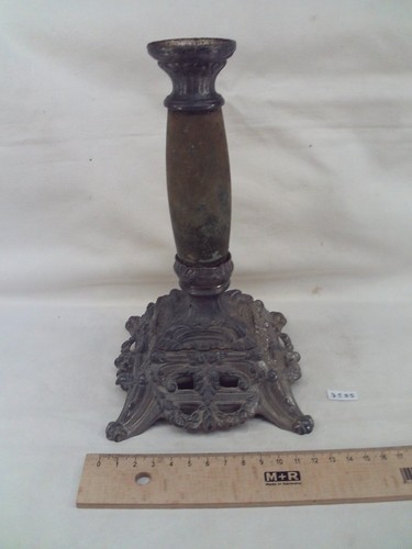 Ancien pied lampe à - ancien,