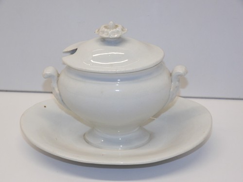 Ancien moutardier ceramique - -ancien,