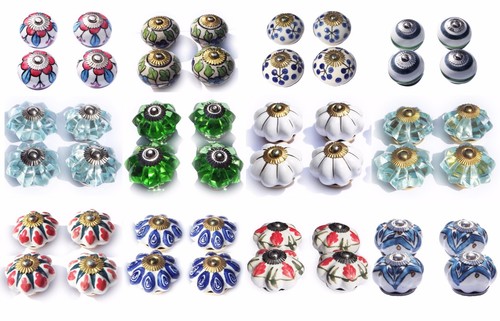 Céramique boutons verre tirer - boutons,