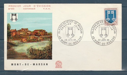 Enveloppe 1er jour blason - enveloppe,