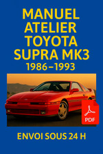 Manuel Atelier Toyota Supra MK3 1986-1993 RTA Revue Technique CD PDF Anglais
