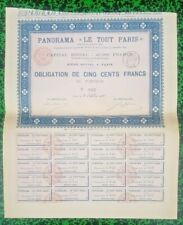 Expo U. Paris - Très Rare Attraction Panorama "Le Tout Paris" 1889 Imprimerie Ri