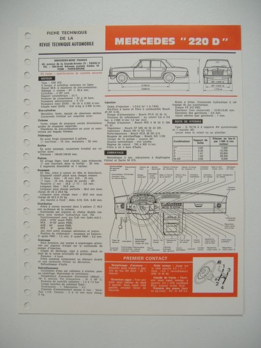 Fiche technique rta mercedes - rta,