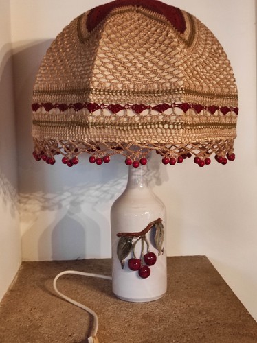 Grande lampe vintage artisanat