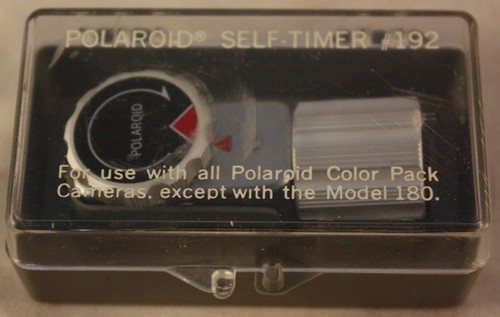 Vintage polaroid self - self, timer