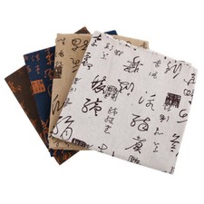 1PC Chinois Calligraphie Peinture Nappe Lavable de Table Housse Retro