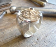 Chevalière argent massive