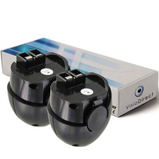 Lot de 2 batteries type 6.27273 pour Metabo 2000mAh 4.8V - Soci?t? Fran?aise -