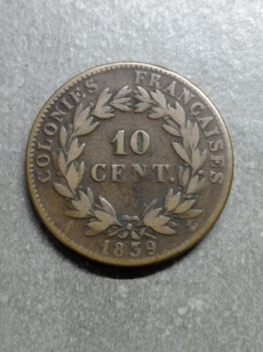 Piece centimes 1839 louis - 10,