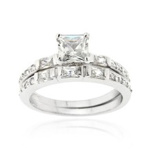 Argent Sterling Zircon Cubique