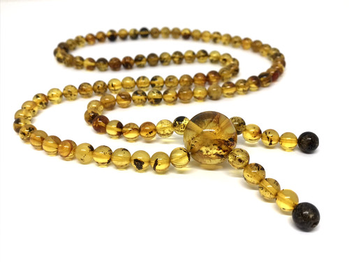 Collier ambre perles - collier,