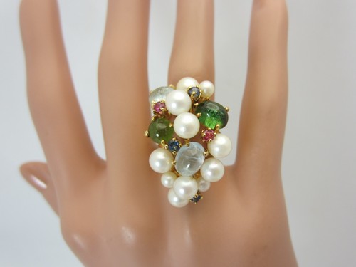 Bague vintage jaune 13k - en,