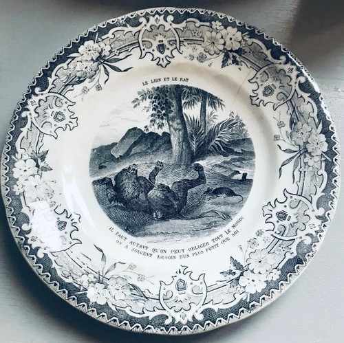 Assiette fable fontaine - fable,