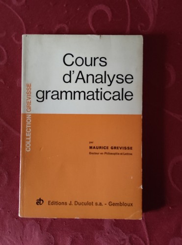 Cours analyse grammaticale - cours, et