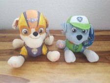 Peluche Paw Patrol RUBBLE & ROCKY Pup Pals Neuf avec étiquette 