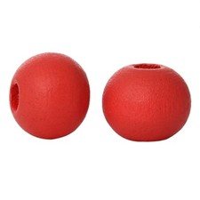 50 Perles en Bois 6mm Couleur Rouge Pasteque