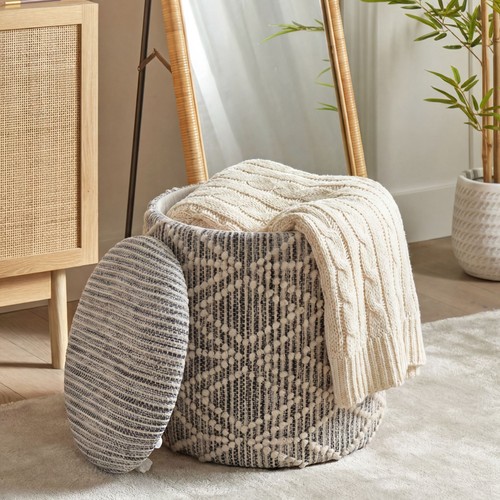 Tabouret pouf rangement en - pouf, de