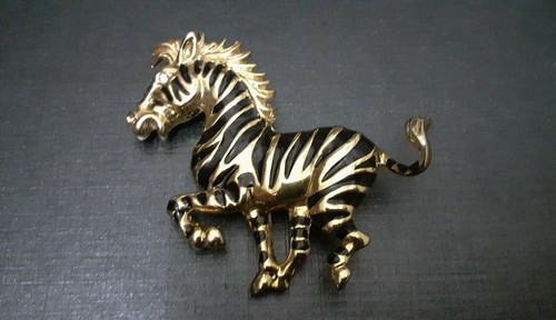 Broche animalière zèbre