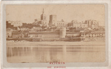 AVIGNON RARE VUE GÉNÉRALE PANORAMA 1860 ALBUMEN ALBUMINÉE PHOTO