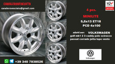 4 jantes Minilite 5,5j 13 4x100 VW GOLF MK1 MK2 POLO CADDY SCIROCCO PASSAT LUPO