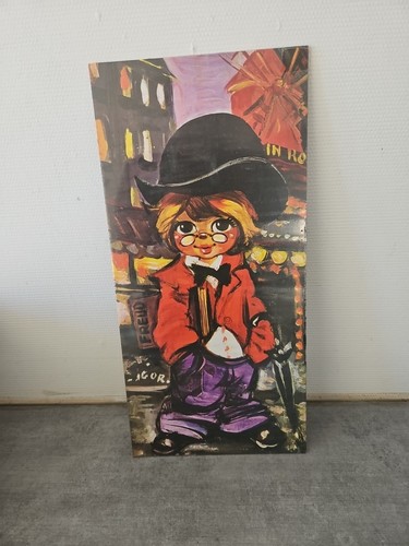 Tableau vintage signé jgor - vintage,