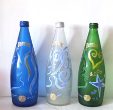 LOT DE 3  BOUTEILLES PERRIER 2000 75 CL COLLECTOR L 'EAU L'AIR LA VIE