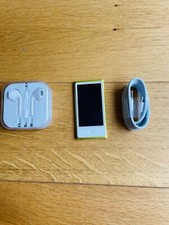 Ipod nano Jaune 16 go 7e génération APPLE écouteurs MP3 Musique en bon état