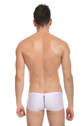 Boxer zippé taille blanc - zippé, m/l