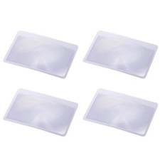 4 Pièces Fresnel pour Lire Lentille de Carte de Crédit Haute Transparence et ...