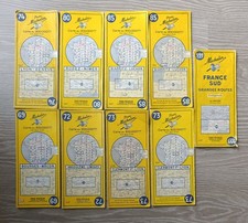 Lot 9 cartes Michelin