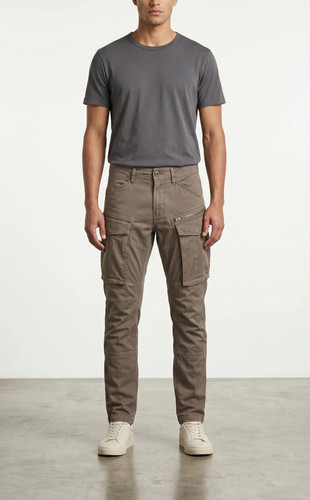 Pantalon cargo droit - , conique