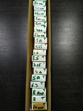 10x Fusible verre temporisé 5 x 20mm Lot 10 Pcs valeur au choix 20 mA à 10 Amp