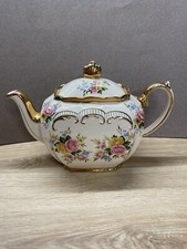 Sadler England princess cute teapot pink and yellow roses