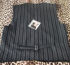 FRENCH MEN BUCKLE BACK STRIPED VEST~1930s WORKWEAR STYLE~MADE IN FRANCE~UNWORN~L