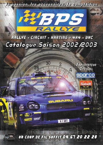 Catalogue bps rallye 2002 - bps,