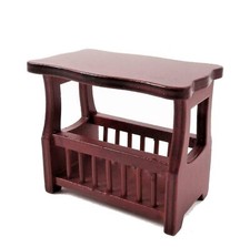 Table D'Appoint En Acajou Pour Magazines Maison De Poupées Mobilier De Salon