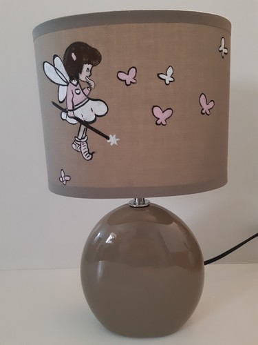 Lampe chevet creacat peint - lampe,