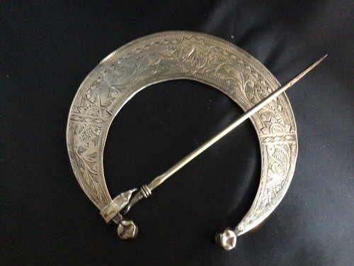 Grande fibule argent - fibule, argent,