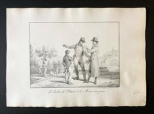 Lithographie XIXe de H. Vernet