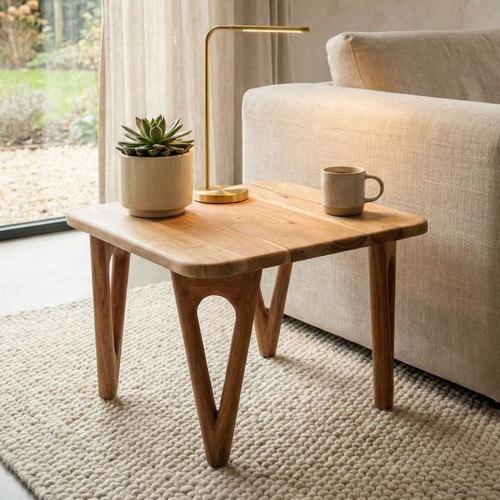 Table basse acacia bois - , massif