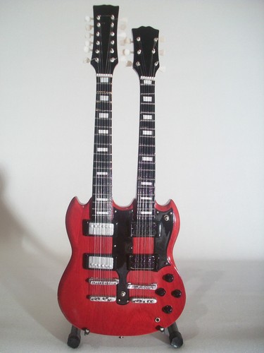 Guitare miniature double - sg,